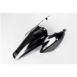 UFO KTM ONE-PIECE REAR FENDER/SIDE PANELS SNR 03-06 BLK