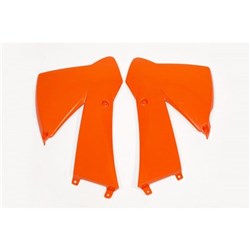 /UFO KTM READIATOR SHROUDS 85SX 04-05 BLK
