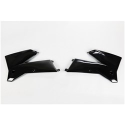 /UFO KTM RADIATOR SHROUDS 125/250/380 05-06 BLK