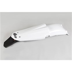UFO HUSKY REAR FENDER WITH STOP AND T/LIGHT CR/WR 05-13/TC/TE 05-07 WHT