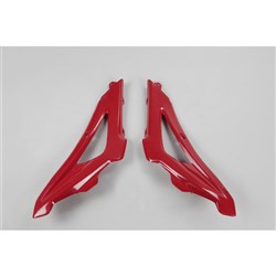 /UFO HUSQVARNA UPPER RADIATOR SHROUDS CR/WR 06-13/TC/TE 250/450 05-07 RED