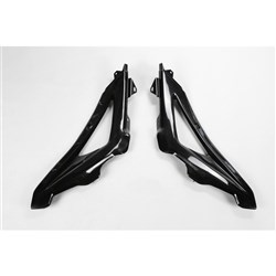 UFO HUSQVARNA UPPER RADIATOR SHROUDS CR/WR 2009/TC250 09-13 BLK