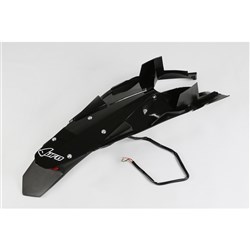 UFO HUSQVARNA REAR FENDER WITH LED T/LIGHT TC449/TE449-511 11-13 BLK