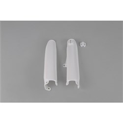 UFO HUSQVARNA FORK SLIDER PROTECTORS TC449/TE449-511 11-13 WHT