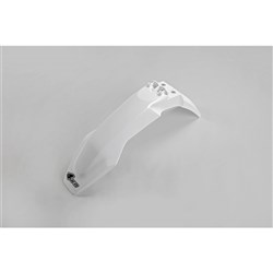 /UFO HUSQVARNA FRONT FENDER TC/FC 16-19 TE/FE 17-18 NO TC250-16 WHT