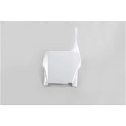 UFO HONDA FRONT NO. PLATE CR125/250/CRF250/450 04-07 WHT