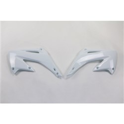 /UFO HONDA RADIATOR SHROUD CR125/250 02-07 WHT