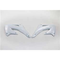 UFO HONDA RADIATOR SHROUDS CRF450 02-04 WHT