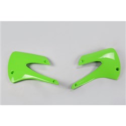 UFO KAWASAKI RADIATOR SHROUDS KX80/85 01-13 GRN