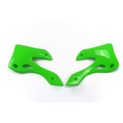 UFO KAWASAKI RADIATOR SHROUDS KX125/250 99-02 GRN