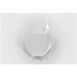 UFO KAWASAKI FRONT NO. PLATE KX125/250 03-04 WHT