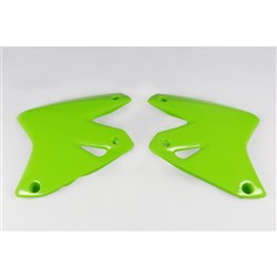 UFO KAWASAKI RADIATOR SHROUDS KLX400R 03-25 GRN