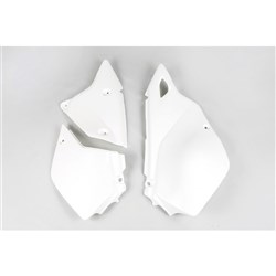 UFO KAWASAKI SIDE PANELS KLX400R 03-07/DRZ400 00-26 WHT