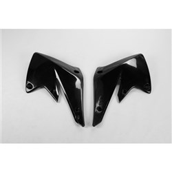 UFO KAWASAKI RADIATOR SHROUDS KX250F 04-05 BLK