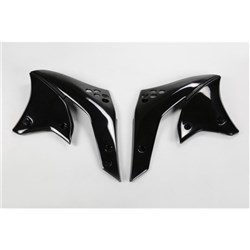 UFO KAWASAKI RADIATOR SHROUDS KX250F 06-07 BLK # [ONC01]