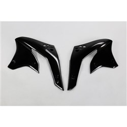 UFO KAWASAKI RADIATOR SHROUDS KX450F 2008 BLK #