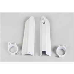 UFO YAMAHA FORK SLIDER PROTECTORS YZ125/250 96-04 WHT