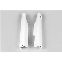 UFO YAMAHA FORK SLIDER PROTECTORS YZ125/250 05-07/YZF250/450 05-07 WHT