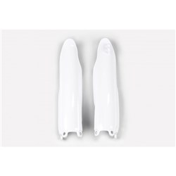 UFO YAMAHA FRONT SLIDER PROTECTORS YZ125/250 08-18/ YZF250-450 08-09 WHT