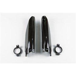 /UFO SUZUKI FORK SLIDER PROTECTORS RM125/250 99-00 BLK