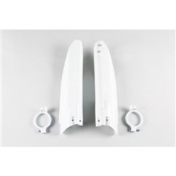 UFO SUZUKI FORK SLIDER PROTECTORS RM125/250 99-03 WHT