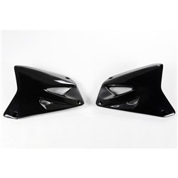 UFO SUZUKI RADIATOR SHROUDS RM125/250 01-25 BLK
