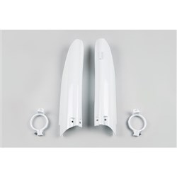 UFO SUZUKI FRONT FORK SLIDER COVER RM125/250 04-06/RMZ450 05-06 WHT