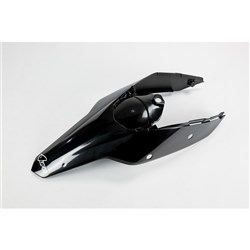 UFO KTM REAR FENDER WITH SIDE PANELS EXC 08-11 BLK