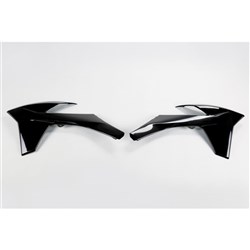 UFO KTM RADIATOR SHROUDS 125/150/250SX 11-12/250/350/450/505SXF 11-12 BLK