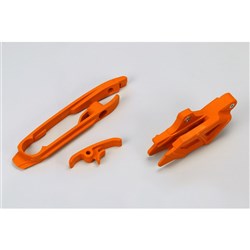 UFO KTM SWINGARM SLIDER & CHAIN GUIDE KIT 125/150/250SX//250/350/450/505SXF 11-15 (ORG 98-18)