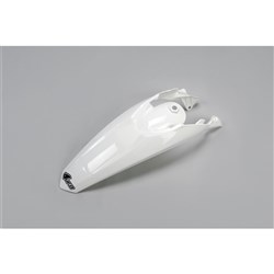 UFO KTM REAR FENDER WITH LUGS EXC 12-15 WHT