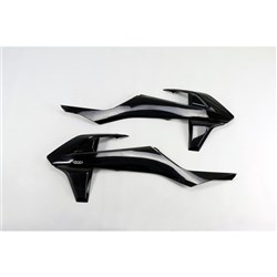 UFO KTM RADIATOR SHROUDS SX/SXF 16-18 NO SX250-16 BLK