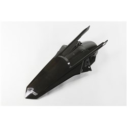 UFO KTM REAR FENDER WITH LUGS EXC 17-18 BLK