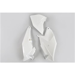 /UFO KTM SIDE PANELS W/ AIRBOX CVR 85SX 18 WHT