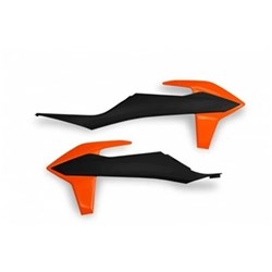 UFO KTM RADIATOR COVERS EXC/EXC-F 20-21 OEM 21 BLK/ORG
