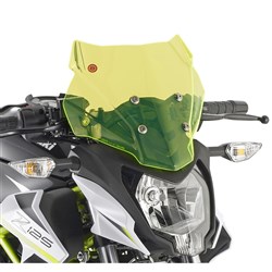 GIVI WINDSCREEN ONLY LIME GREEN - KAWASAKI Z125 19-24 (NEEDS FITTING KIT A4125A)  [ONC01] #