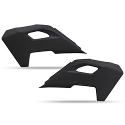 UFO HUSQVARNA RADIATOR COVERS TC 125/250 - TX 300 - FC 250/350/450 - FX 350/450 23-25 BLK