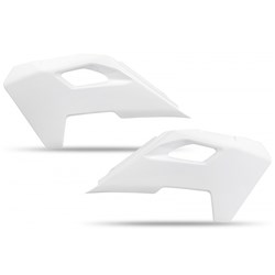 UFO HUSQVARNA RADIATOR COVERS TC 125/250 - TX 300 - FC 250/350/450 - FX 350/450 23-25 WHT