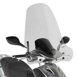 GIVI WINDSCREEN ONLY TRANSPARENT - KYMCO AGILITY 50-125-150-200 08-24 (NEEDS FITTING KIT A440A)