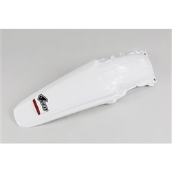 UFO HONDA REAR FENDER WITH LED T/LIGHT CRF450X 05-16 WHT