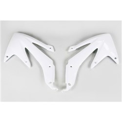 UFO HONDA RADIATOR SHROUDS CRF450X 08-16 WHT