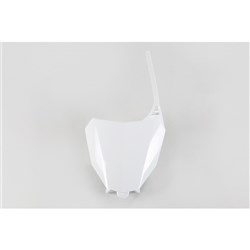 UFO HONDA FRONT NO. PLATE CRF250R 18/450R/RX 17-18 WHT