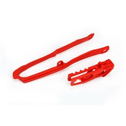 UFO HONDA KIT CHAIN GUIDE/SWING ARM SLIDER CRF250R 18/450R/RX 17-18 (RED 00-18)