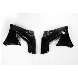 UFO KAWASAKI RADIATOR SHROUDS KX250F 2009 & 2012 BLK