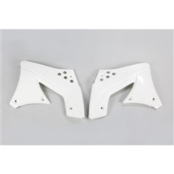 UFO KAWASAKI RADIATOR SHROUDS KX250F 2009 & 2012 (WHT 041/047) #