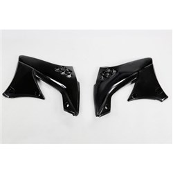 UFO KAWASAKI RADIATOR SHROUDS KX450F 10-11 BLK # [ONC01]