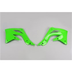 /UFO KAWASAKI RADIATOR SHROUDS KX450F 12-15 GRN