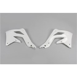 UFO KAWASAKI RADIATOR SHROUDS KX450F 12-15 WHT