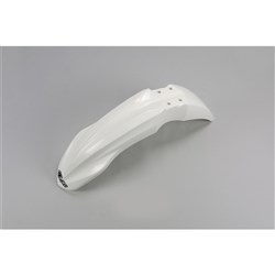 UFO KAWASAKI FRONT FENDER KX250F 13-16/KX450F 13-15 WHT