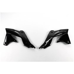 UFO KAWASAKI RADIATOR SHROUDS KX250F 13-16 BLK